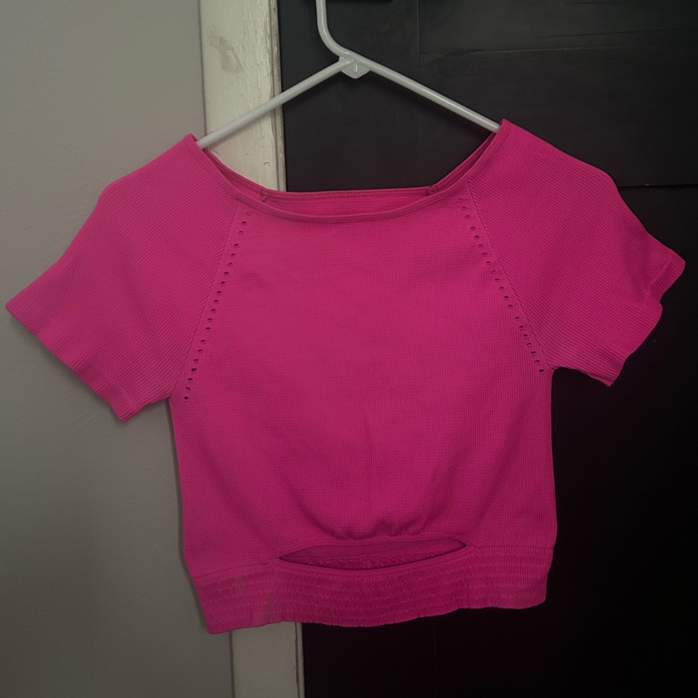 Pink Free People Movement Women's CropTop
